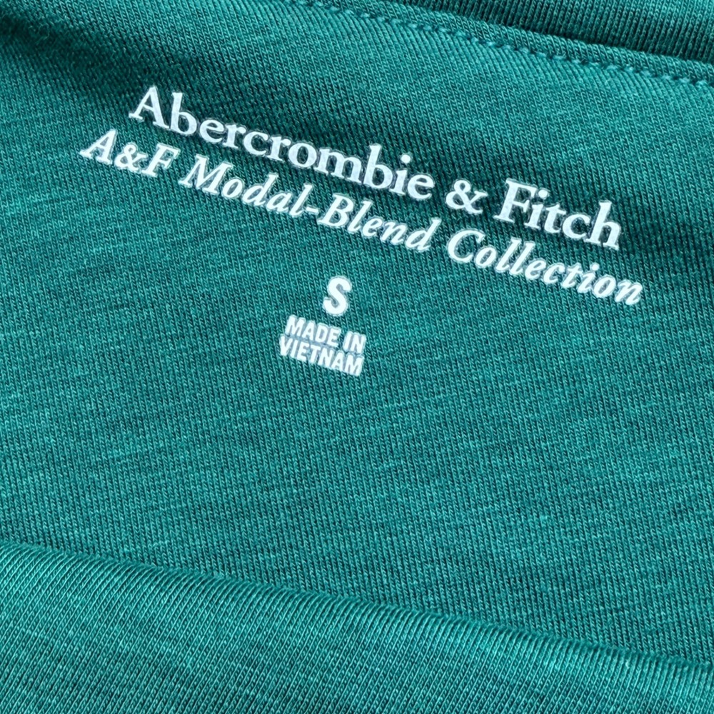 Abercrombie Ruched One Shoulder Top Womens S Green Minimalist Going Out Chic - Picture 3 of 8